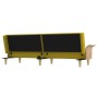 Sofá cama con reposabrazos tela amarillo claro de vidaXL, Sofás - Ref: Foro24-351847, Precio: 236,06 €, Descuento: %