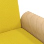 Sofá cama con reposabrazos tela amarillo claro de vidaXL, Sofás - Ref: Foro24-351847, Precio: 236,06 €, Descuento: %