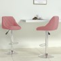 Pink velvet kitchen stool 2 units by vidaXL, Kitchen stools - Ref: Foro24-335310, Price: 137,08 €, Discount: %