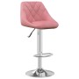 Pink velvet kitchen stool 2 units by vidaXL, Kitchen stools - Ref: Foro24-335310, Price: 144,99 €, Discount: %