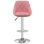 Pink velvet kitchen stool 2 units by vidaXL, Kitchen stools - Ref: Foro24-335310, Price: 144,99 €, Discount: %