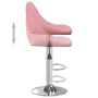 Pink velvet kitchen stool 2 units by vidaXL, Kitchen stools - Ref: Foro24-335310, Price: 144,99 €, Discount: %