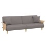 Schlafsofa mit Armlehnen aus taupegrauem Stoff von vidaXL, Sofas - Ref: Foro24-351848, Preis: 276,99 €, Rabatt: %