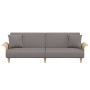 Schlafsofa mit Armlehnen aus taupegrauem Stoff von vidaXL, Sofas - Ref: Foro24-351848, Preis: 276,99 €, Rabatt: %