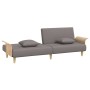 Schlafsofa mit Armlehnen aus taupegrauem Stoff von vidaXL, Sofas - Ref: Foro24-351848, Preis: 276,99 €, Rabatt: %