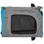 Haustier-Fahrradanhänger, Eisen-Oxford-Stoff, Blaugrau von vidaXL, Kinderwagen für Haustiere - Ref: Foro24-93841, Preis: 107,...