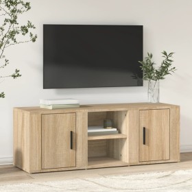 Mueble para TV madera contrachapada roble Sonoma 100x31,5x35 cm de vidaXL, Muebles TV - Ref: Foro24-819431, Precio: 54,99 €, ...