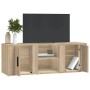 Mueble para TV madera contrachapada roble Sonoma 100x31,5x35 cm de vidaXL, Muebles TV - Ref: Foro24-819431, Precio: 53,57 €, ...