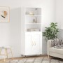 Aparador alto madera contrachapada blanco 69,5x34x180 cm de vidaXL, Aparadores - Ref: Foro24-3189933, Precio: 137,40 €, Descu...