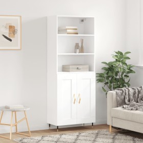 Aparador alto madera contrachapada blanco 69,5x34x180 cm de vidaXL, Aparadores - Ref: Foro24-3189933, Precio: 135,99 €, Descu...