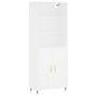 Tall white plywood sideboard 69.5x34x180 cm by vidaXL, Sideboards - Ref: Foro24-3189933, Price: 135,99 €, Discount: %