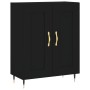 Tall black plywood sideboard 69.5x34x180 cm by vidaXL, Sideboards - Ref: Foro24-3189934, Price: 134,99 €, Discount: %