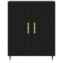 Tall black plywood sideboard 69.5x34x180 cm by vidaXL, Sideboards - Ref: Foro24-3189934, Price: 134,99 €, Discount: %