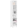 High glossy white plywood sideboard 34.5x32.5x180 cm by vidaXL, Sideboards - Ref: Foro24-3189823, Price: 82,96 €, Discount: %