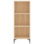 Aparador de madera contrachapada color roble 34,5x32,5x180 cm de vidaXL, Aparadores - Ref: Foro24-3189832, Precio: 82,84 €, D...