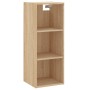 Aparador de madera contrachapada color roble 34,5x32,5x180 cm de vidaXL, Aparadores - Ref: Foro24-3189832, Precio: 82,84 €, D...