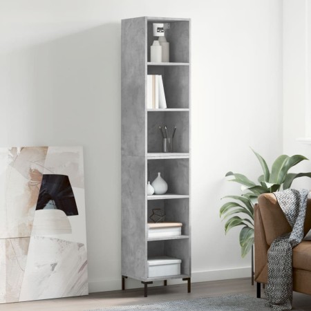 Concrete gray plywood sideboard 34.5x32.5x180 cm by vidaXL, Sideboards - Ref: Foro24-3189833, Price: 88,33 €, Discount: %