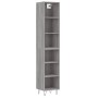 Aparador alto madera contrachapada gris Sonoma 34,5x32,5x180 cm de vidaXL, Aparadores - Ref: Foro24-3189827, Precio: 77,02 €,...