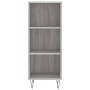 Aparador alto madera contrachapada gris Sonoma 34,5x32,5x180 cm de vidaXL, Aparadores - Ref: Foro24-3189827, Precio: 77,02 €,...