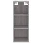 Aparador alto madera contrachapada gris Sonoma 34,5x32,5x180 cm de vidaXL, Aparadores - Ref: Foro24-3189827, Precio: 77,02 €,...