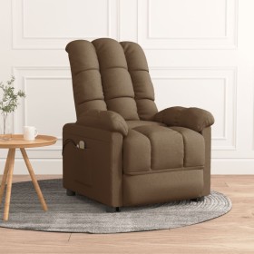 Sillón de masaje elevable de tela marrón de vidaXL, Sillones de masaje eléctricos - Ref: Foro24-3100356, Precio: 330,99 €, De...