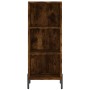 Aparador alto contrachapada roble ahumado 34,5x32,5x180 cm de vidaXL, Aparadores - Ref: Foro24-3189842, Precio: 77,99 €, Desc...