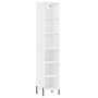 Tall white plywood sideboard 34.5x32.5x180 cm by vidaXL, Sideboards - Ref: Foro24-3189837, Price: 81,81 €, Discount: %