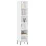 Tall white plywood sideboard 34.5x32.5x180 cm by vidaXL, Sideboards - Ref: Foro24-3189837, Price: 81,81 €, Discount: %