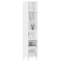 Tall white plywood sideboard 34.5x32.5x180 cm by vidaXL, Sideboards - Ref: Foro24-3189813, Price: 76,68 €, Discount: %