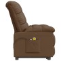 Brown fabric liftable massage chair by vidaXL, Electric massage chairs - Ref: Foro24-3100356, Price: 330,71 €, Discount: %