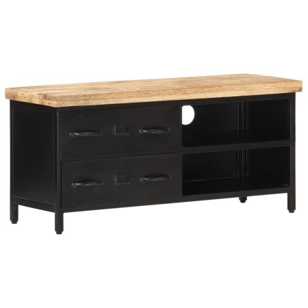 Solid rough mango wood TV cabinet 90x30x41 cm by vidaXL, TV Furniture - Ref: Foro24-320662, Price: 152,27 €, Discount: %