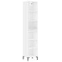 Aparador alto contrachapada blanco brillante 34,5x32,5x180 cm de vidaXL, Aparadores - Ref: Foro24-3189831, Precio: 87,62 €, D...