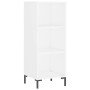 Aparador alto contrachapada blanco brillante 34,5x32,5x180 cm de vidaXL, Aparadores - Ref: Foro24-3189831, Precio: 87,62 €, D...