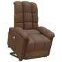 Sillón de masaje elevable de tela marrón de vidaXL, Sillones de masaje eléctricos - Ref: Foro24-3100356, Precio: 330,71 €, De...