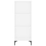 Aparador alto contrachapada blanco brillante 34,5x32,5x180 cm de vidaXL, Aparadores - Ref: Foro24-3189831, Precio: 87,62 €, D...