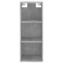 Aparador de madera contrachapada gris hormigón 34,5x32,5x180 cm de vidaXL, Aparadores - Ref: Foro24-3189849, Precio: 90,94 €,...