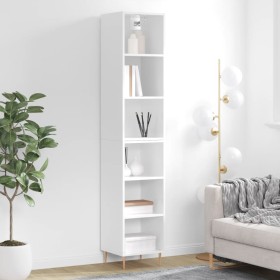 High glossy white plywood sideboard 34.5x32.5x180 cm by vidaXL, Sideboards - Ref: Foro24-3189815, Price: 82,43 €, Discount: %