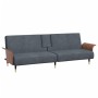 Dunkelgraues Samtschlafsofa mit Getränkehalter von vidaXL, Sofas - Ref: Foro24-351851, Preis: 313,31 €, Rabatt: %