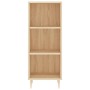 Oak-colored plywood sideboard 34.5x32.5x180 cm by vidaXL, Sideboards - Ref: Foro24-3189816, Price: 80,26 €, Discount: %