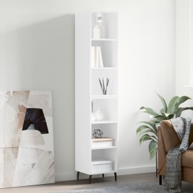 Tall highboard in glossy white veneer 34.5x32.5x180 cm by vidaXL, Sideboards - Ref: Foro24-3189847, Price: 89,13 €, Discount: %