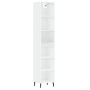 Aparador alto contrachapada blanco brillante 34,5x32,5x180 cm de vidaXL, Aparadores - Ref: Foro24-3189847, Precio: 88,99 €, D...