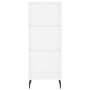 Aparador alto contrachapada blanco brillante 34,5x32,5x180 cm de vidaXL, Aparadores - Ref: Foro24-3189847, Precio: 88,99 €, D...