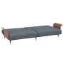 Sofá cama con portavasos terciopelo gris oscuro de vidaXL, Sofás - Ref: Foro24-351851, Precio: 313,31 €, Descuento: %