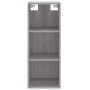 Aparador alto madera contrachapada gris Sonoma 34,5x32,5x180 cm de vidaXL, Aparadores - Ref: Foro24-3189819, Precio: 77,50 €,...