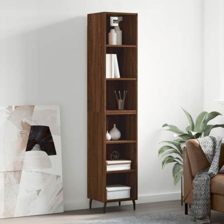 Tall brown oak plywood sideboard 34.5x32.5x180cm by vidaXL, Sideboards - Ref: Foro24-3189852, Price: 83,82 €, Discount: %