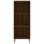 Aparador alto madera contrachapada roble marrón 34,5x32,5x180cm de vidaXL, Aparadores - Ref: Foro24-3189852, Precio: 83,82 €,...