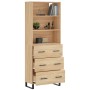 High oak-colored plywood sideboard 69.5x34x180 cm by vidaXL, Sideboards - Ref: Foro24-3189408, Price: 184,08 €, Discount: %