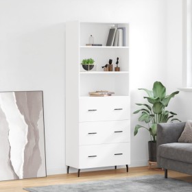 Tall white plywood sideboard 69.5x34x180 cm by vidaXL, Sideboards - Ref: Foro24-3189397, Price: 154,58 €, Discount: %