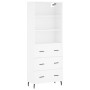 Tall white plywood sideboard 69.5x34x180 cm by vidaXL, Sideboards - Ref: Foro24-3189397, Price: 154,58 €, Discount: %