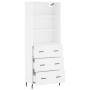 Tall white plywood sideboard 69.5x34x180 cm by vidaXL, Sideboards - Ref: Foro24-3189397, Price: 154,58 €, Discount: %